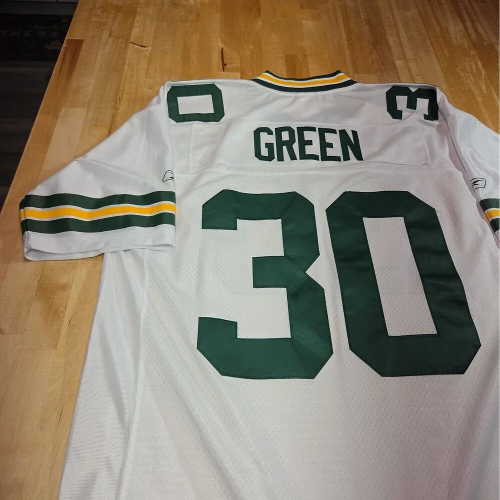 Ahman Green #30 Green Bay Packers Sewn Reebok On Field Jersey Size XL